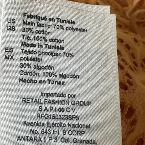 SANDRO LIVIO BRODERIE ANGLAISE TOP SIZE MEDIUM
